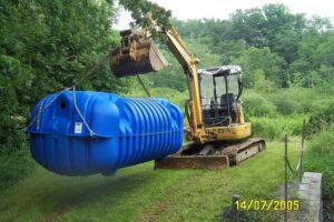 leach line installation in Tulare