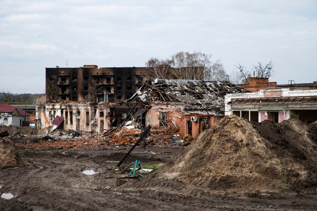 Demolition rubble